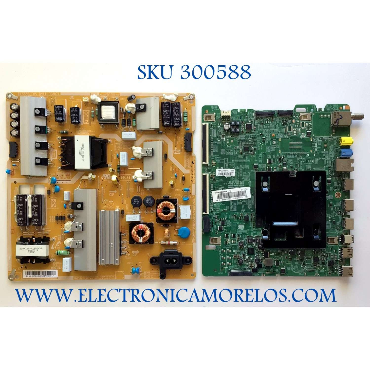 KIT DE TARJETAS PARA TV SAMSUNG / MAIN BN94-11706A / BN41-02568A / BN97-12617A / FUENTE BN44-00807A / L55S6_FHS / BN4400807A / PANEL CY-WK055HGLV1H / MODELO UN55MU6500FXZA FA01 / UN55MU6500FXZA / UN55MU6500F